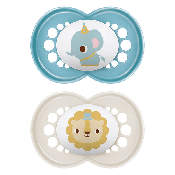 Sucettes original animaux 18+ silicone x2