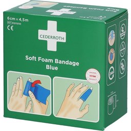 Soft Foam Bandage Blue 6 cm x 4,5 m 51011010