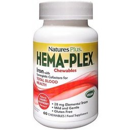 Natures Plus Hema-Plex Masticable 60Compr