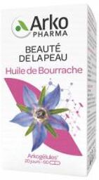 Huile de Bourrache Beauté de la Peau 60 Capsules - Pot 60 capsules