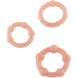 Set d'anneaux pour pénis à trois peaux 3 pièces
