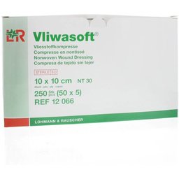 Vliwasoft® Compresse souple en nontissé 10 x 10 cm