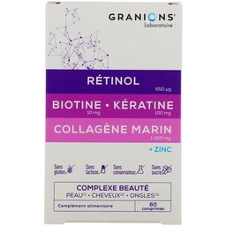 Complexe Beauté Peau Cheveux Ongles 60 Comprimés
