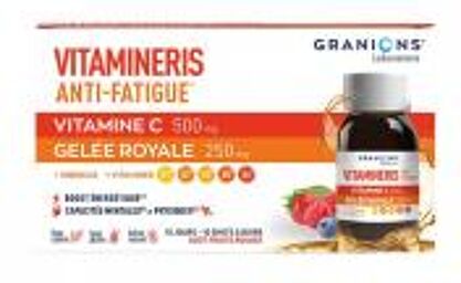 Vitamineris Anti-Fatigue Goût Fruits Rouges 10 Shots - Boîte