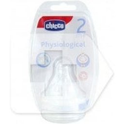 Chicco™ Mamelon en silicone Bouche large débit moyen 2 2 2 pcs