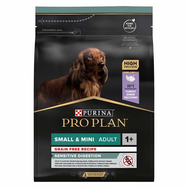 Proplan OptiDigest Chien Small et Mini Adulte Sensitive Dinde 7kg