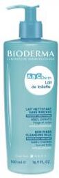 Abcderm Lait de Toilette Nettoyant Visage et Corps Bébé 500 ml - Flacon-Pompe 500 ml