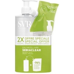 Sebiaclear Eau Micellaire 400ml + Eco-Recharge 400ml