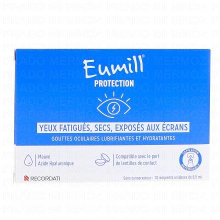 Protection Gouttes Occulaires yeux fatigués, secs, exposés aux écrans 10 unidoses de 0,5 ml
