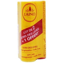 Trio Stick à Lèvres Grenade Vanille Cerise 3x4g
