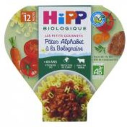 Pâtes Lettres à la Bolognaise Les Petits Gourmets Bio - Plat 230 g