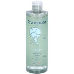 Rivadouce Gel douche Coton & Amande 3en1 - Flacon 400ml
