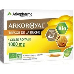 Arkoroyal Gelée Royale 1000mg Bio 20 Ampoules