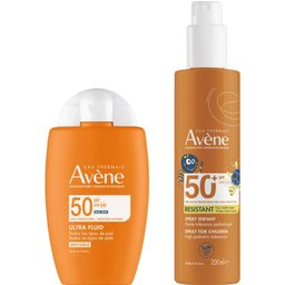 Pack Ultra Fluido Invisible SPF50 50ml + Spray SPF50+ Pediátrico 200ml