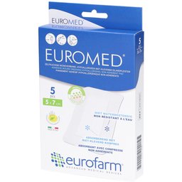 Euroderm Plus Pansement d'île stérile 5 cm x 7 cm