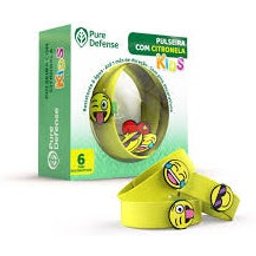 Pulsera Repelente Citronela para Niños 3uds