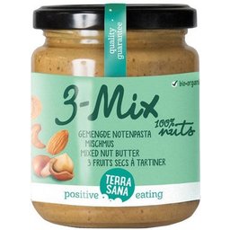 3-Mix Crème de Noix Sans Cacahuètes Bio 250g