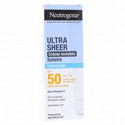Ultra Sheer - Crème Invisible Solaire Hydratation SPF50 50ml