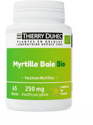 Myrtille Baie BIO 250 mg : Conditionnement - 180 gélules