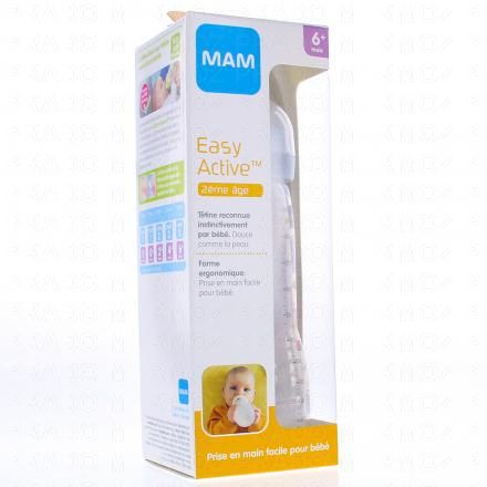 Easy Active - Biberon 2ème âge 330ml gris