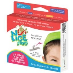 Bandes adhésives velcro anti-poux 4 pièces