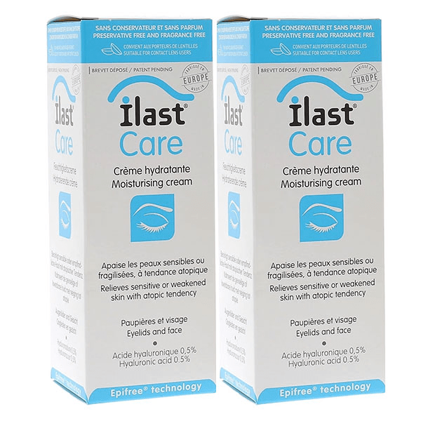 - Ilast Care - Lot de 2 crèmes hydratantes oculaires 30ml
