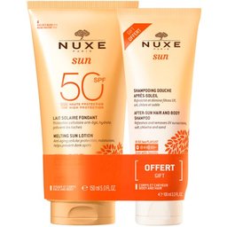 Sun Lait Solaire Fondant SPF50 150ml + Shampooing Douche Après-Soleil 100ml