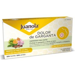 Dolor de Garganta Própolis Forte Sabor Suave Balsámico 20caps