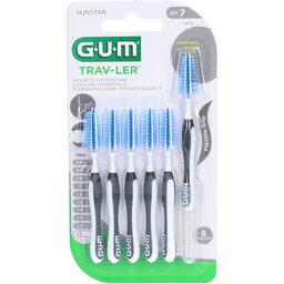 Brosses interdentaires Gum® Trav-Ler Iso7 2,6 mm - Protection antibactérienne