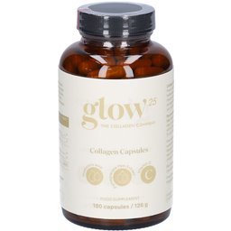Glow25® Gélules de collagène hautement dosées avec acide hyaluronique et vitamine C