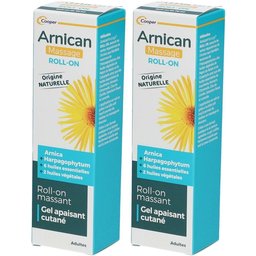 Arnican - Roll-on - Gel cosmétique massant et apaisant cutané à base d'arnica, d'harpagophytum, 6 huiles essentielles et 2 huiles végétales - Origine naturelle - Format roll-on 75 ml
