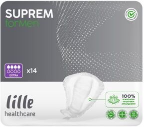 Lille Suprem For Men Extra - 12 paquets de 14 protections