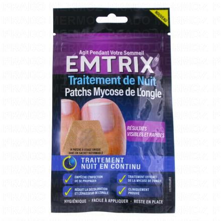 Traitement de nuit Patchs mycose de l'ongle x14 patchs