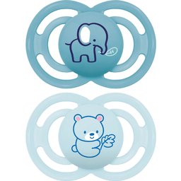 Perfect Sucettes Anatomiques Silicone +6M Animaux 2 Unités