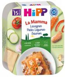 Petit plat complet bio pour bébé : Lentilles sauce bolognaise Petits Légumes Saumon Bio 12 mois 190 g - Plat 250 g