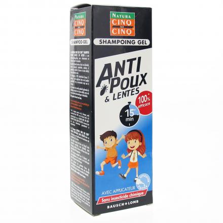 CINQ SUR CINQ Shampooing Gel anti poux et lentes 100ml