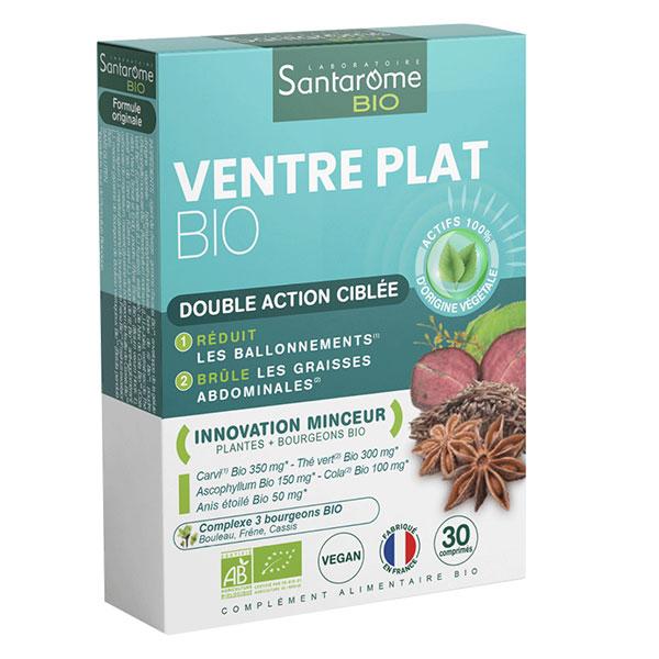 Santarome - Ventre plat bio - Minceur et anti-ballonnements - 30 comprimés