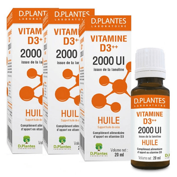 Vitamine D3 2000 UI Originale lot de 3