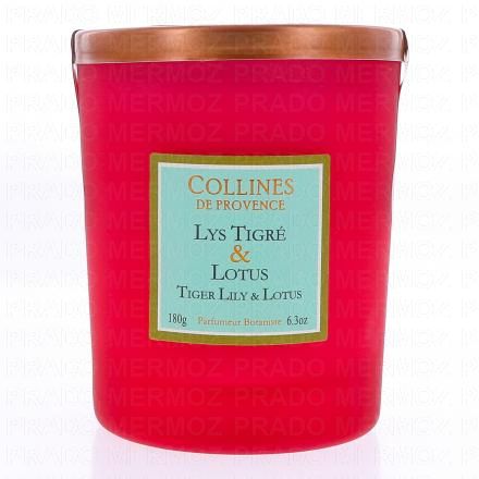 COLLINE DE PROVENCE Lys Tigré & Lotus Bougie Parfumée 180g