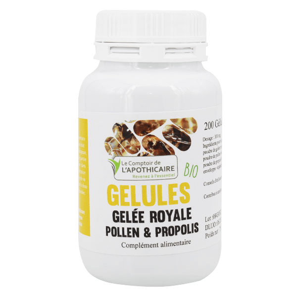 Gelée Royale Pollen & Propolis Bio 200 gélules végétales