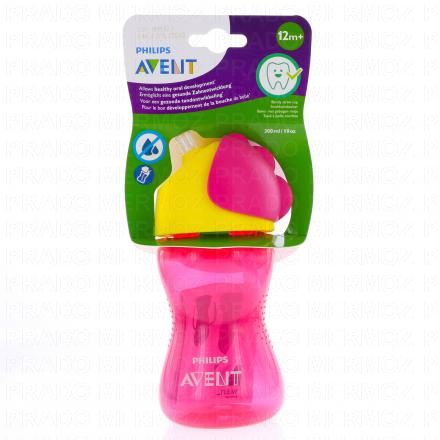 Tasse à Paille 300ml +12 Mois rose