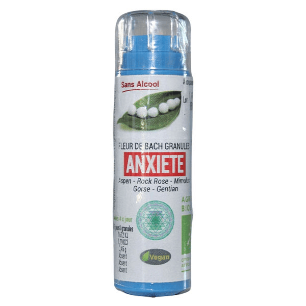 Kosmeo Complexe Fleurs de Bach 0% Alcool Anxiété Bio - 120 granules