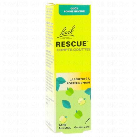FLEURS DE BACH Rescue - Compte-gouttes Pomme-Menthe 20ml