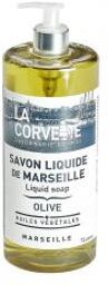 Savon liquide de Marseille à l'huile d'olive biologique 1 L - Flacon-Pompe 1 L