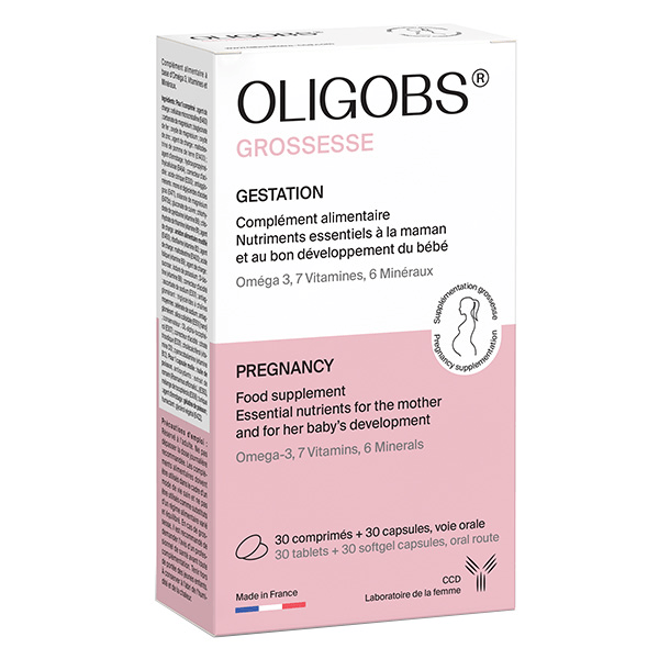 Oligobs Grossesse Gestation 30 comprimés + 30 capsules