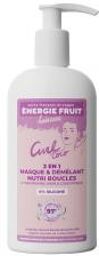 Énergie Fruit Masque 2 en 1 Sans Silicone - Cheveux Boucles - Coco et Beurre de Karité Bio - Flacon-Pompe 300 ml