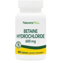 Nature's Plus Betaine HCL 600mcg 90cg 90comp