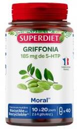 Griffonia 185 mg de 5-HTP 40 Gélules - Pot 40 gélules