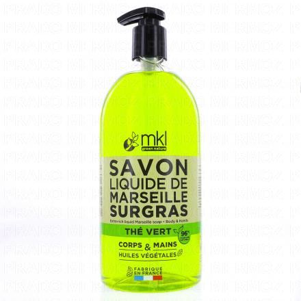 Savon Liquide de Marseille Surgras Thé Vert 1L