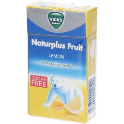 Vicks Naturplus Fruit Citron et Menthol naturel sans Sucre